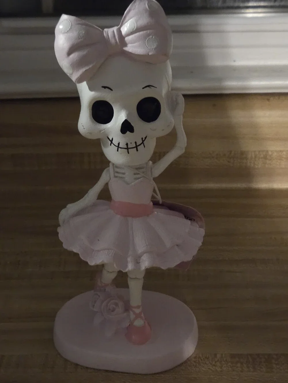 Ceramic Halloween Ballerina SkeletonNWT Decor